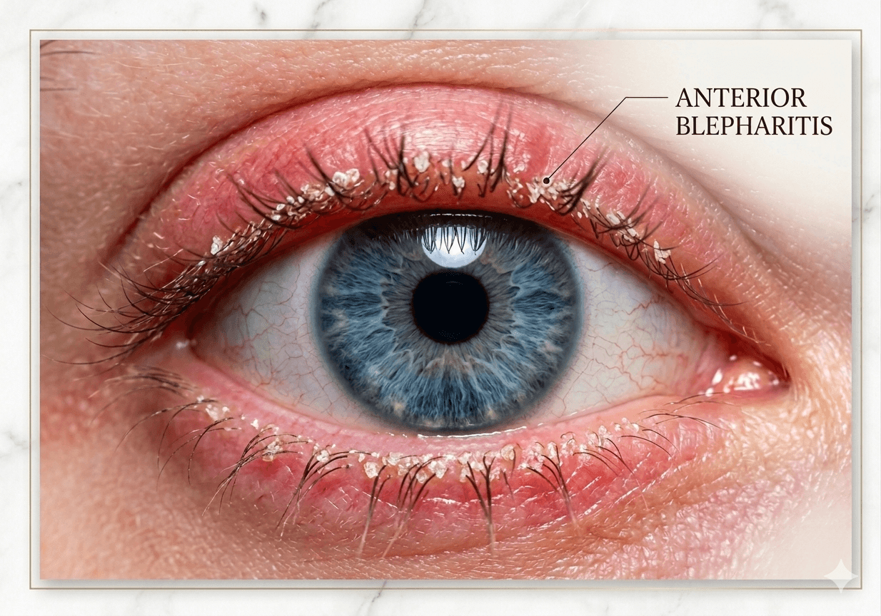 Blepharitis — eyelid margin inflammation